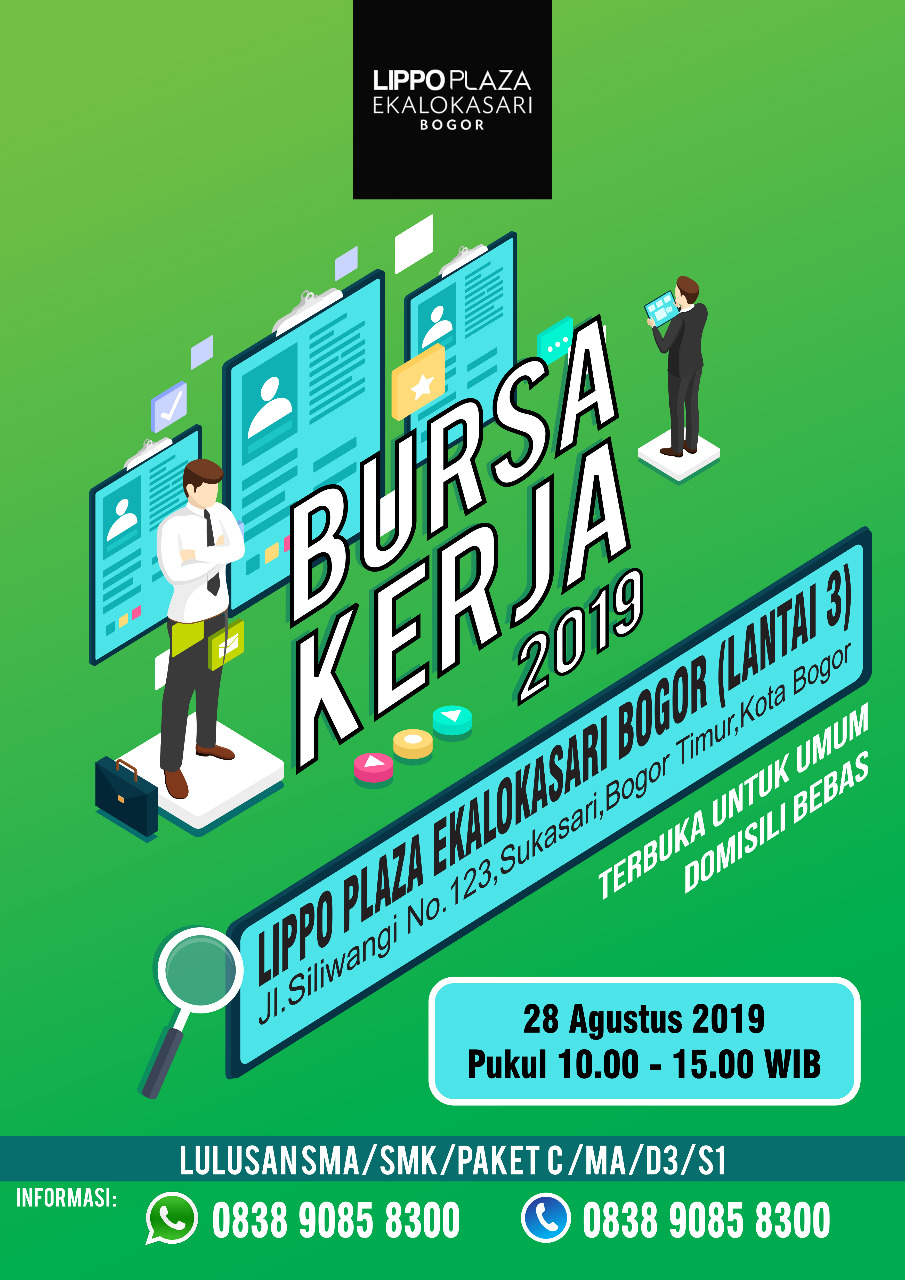 BURSA KERJA BOGOR - AGUSTUS 2019