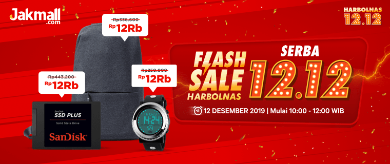 Jakmall Flash Sale Harbolnas 2019 - Serba Rp12ribu & Rp120ribu