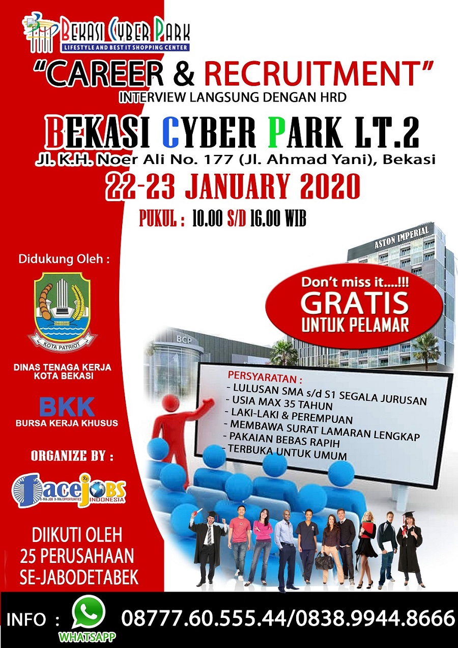 Bursa Kerja Bekasi - Januari 2020