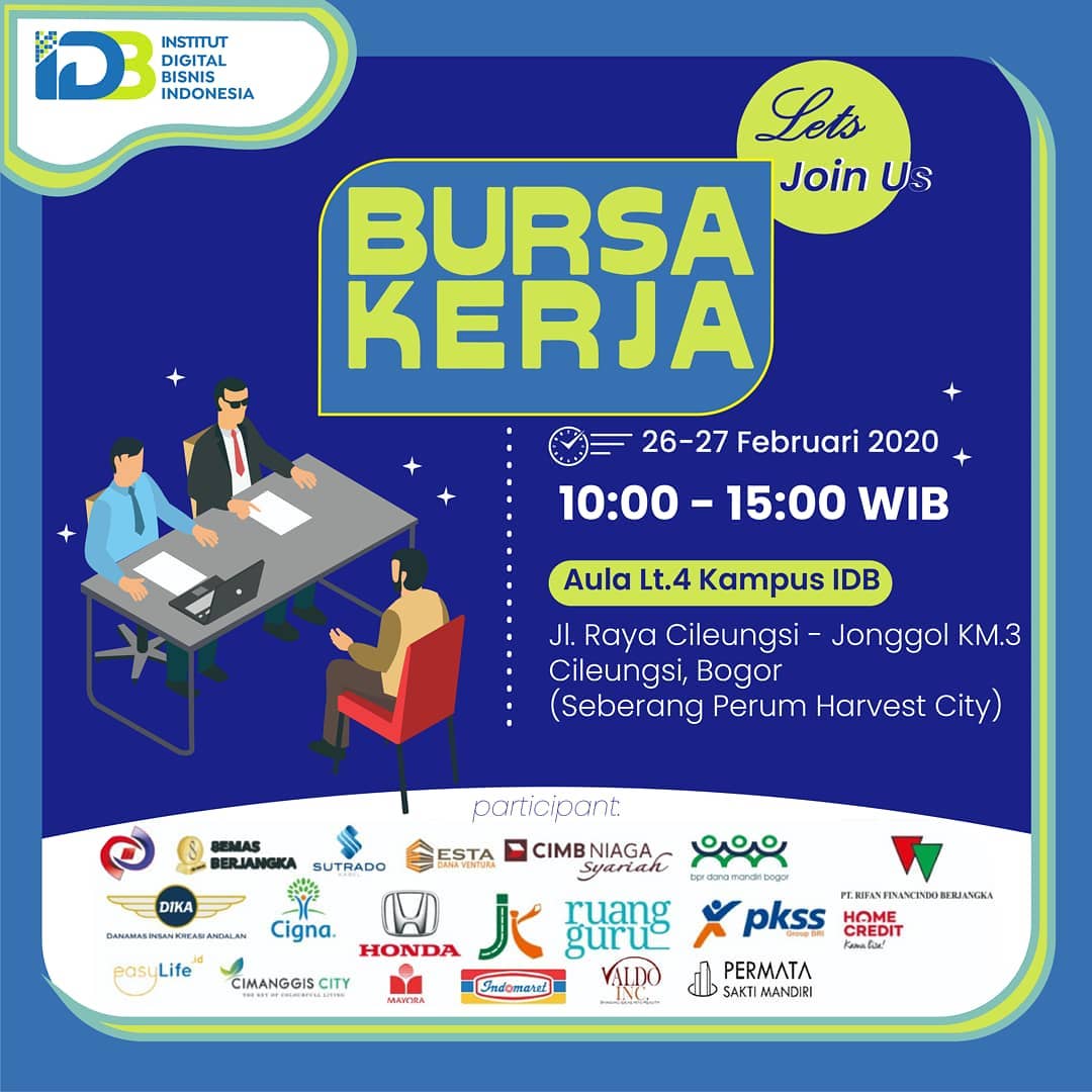 Bursa Kerja IBD - Februari 2020