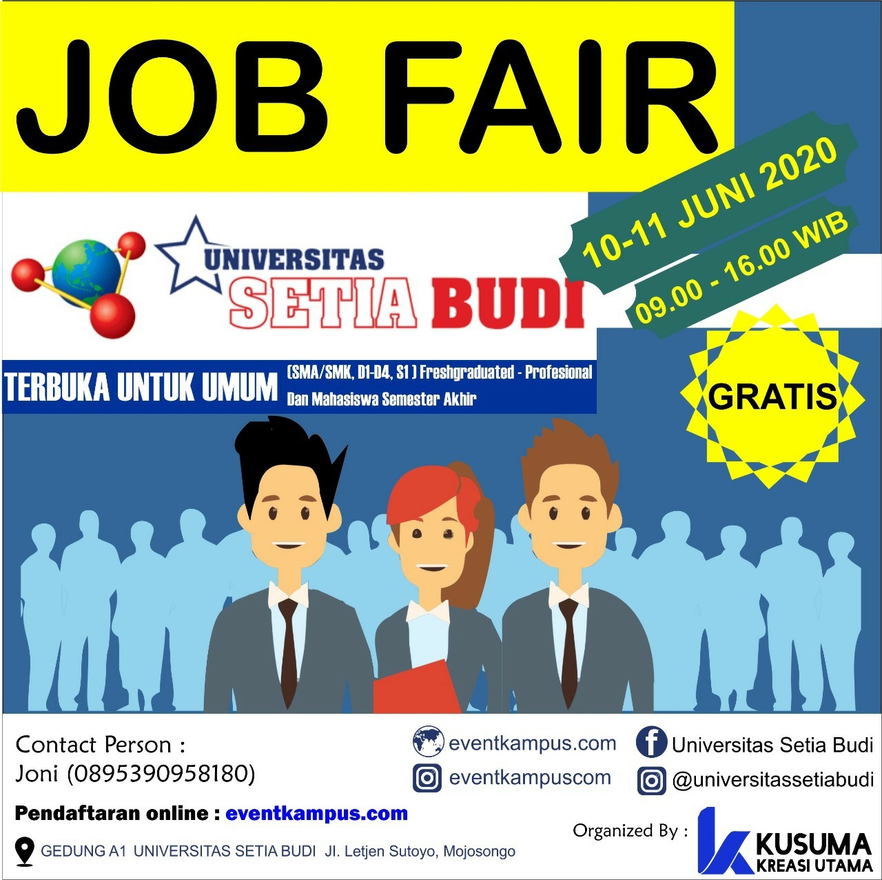 JOB FAIR Universitas Setia Budi - Juni 2020
