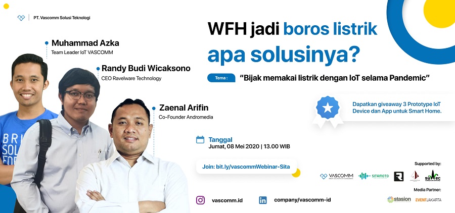 VASCOMM WEBINAR : WFH jadi boros listrik, apa solusinya?
