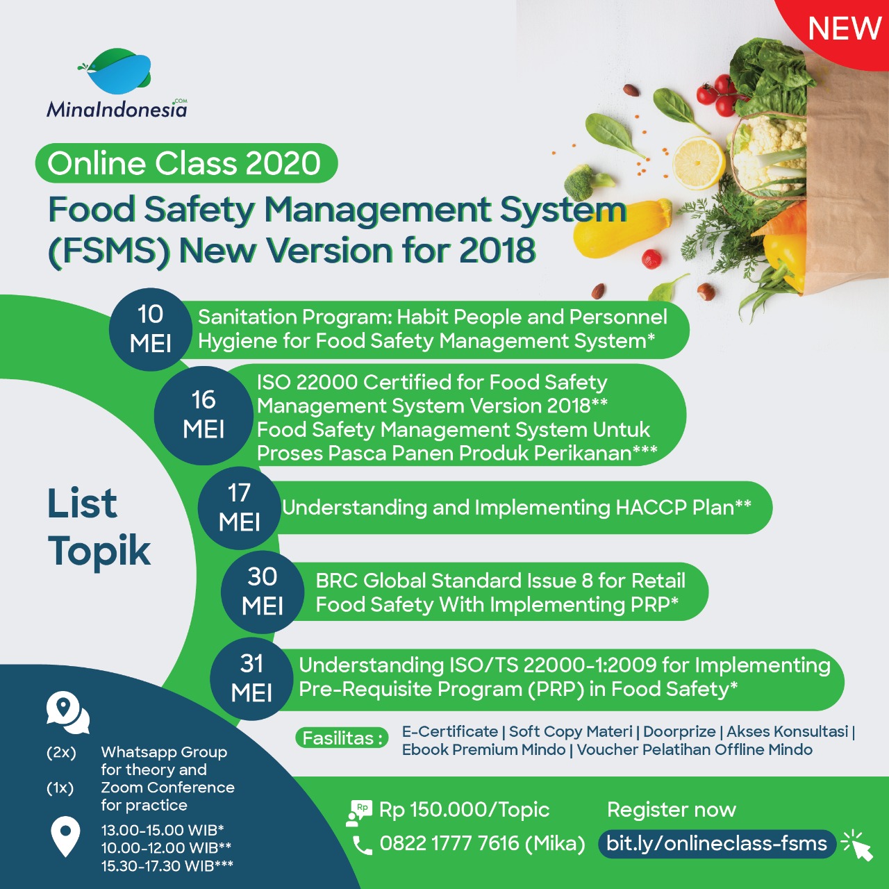Online Class 2020: Food Safety Management System]