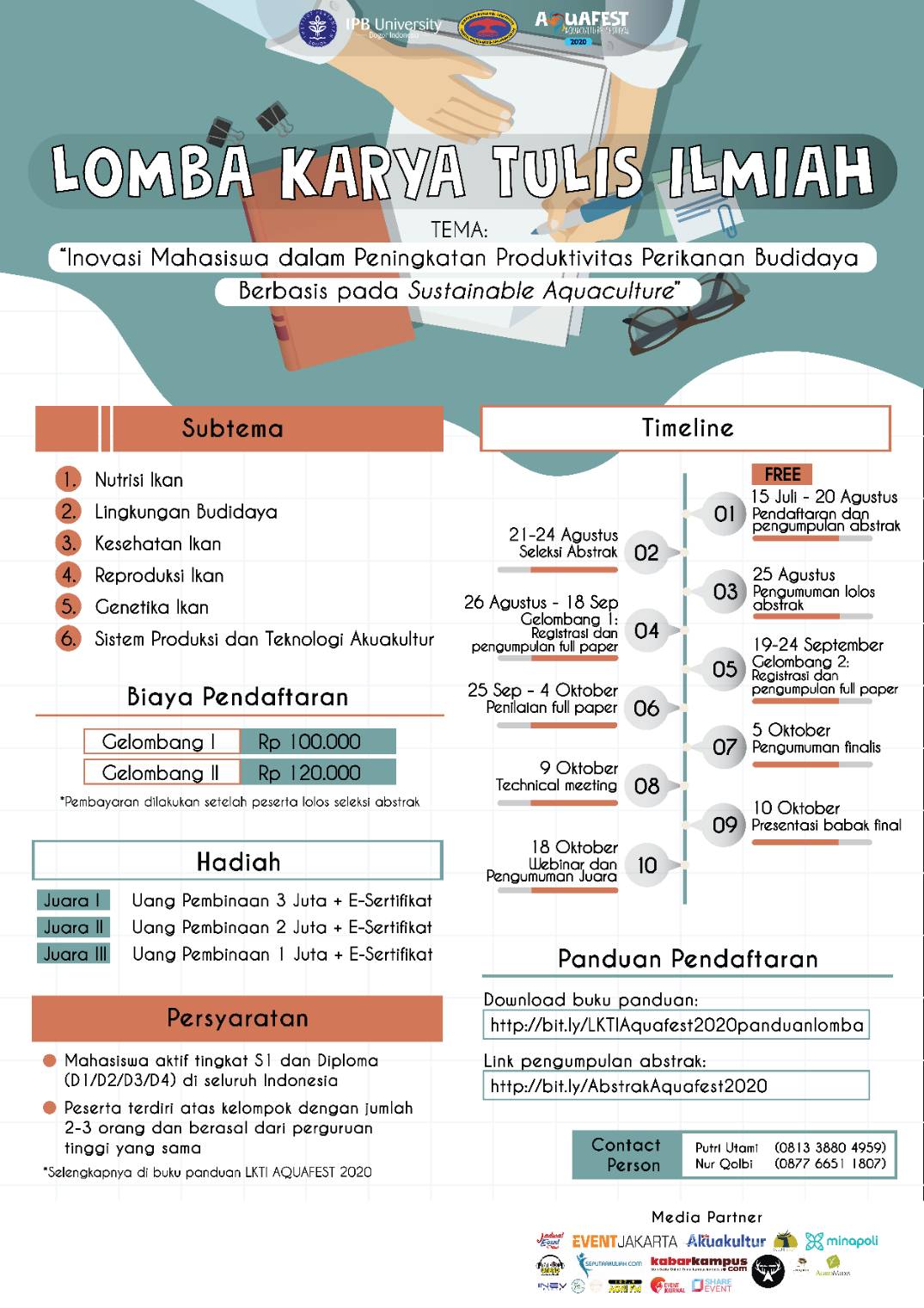 [AQUAFEST: LOMBA KARYA TULIS ILMIAH] FPIK IPB