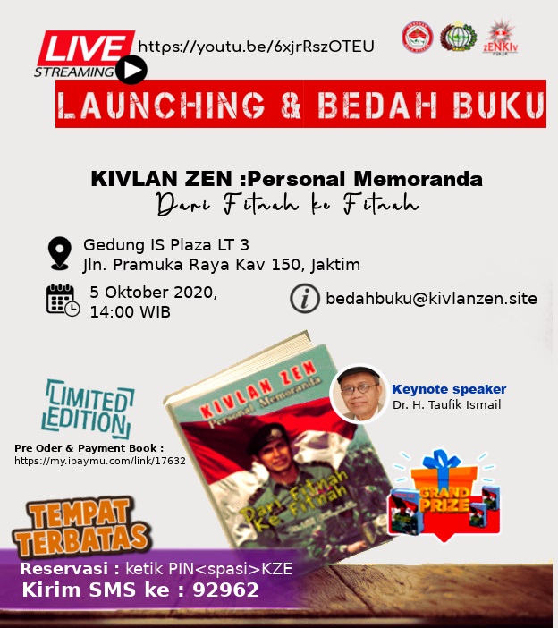 Lauching & Bedah Buku Kivlan Zen : Personal Memoranda, dari Fitnah ke Fitnah