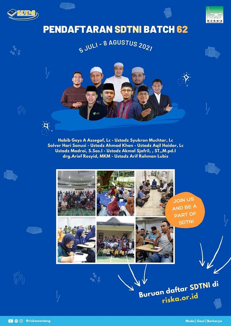Studi Dasat Terpadu Nilai Islam (SDTNI) Batch 62 - 2021
