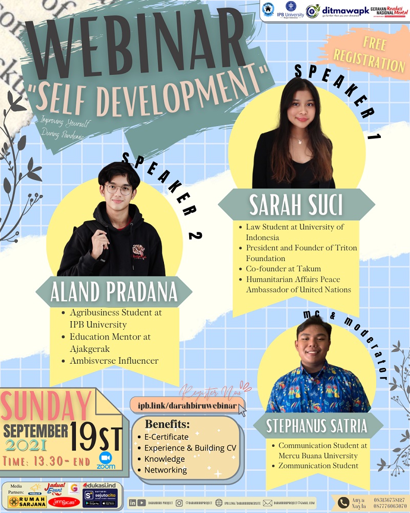 Self Development Webinar Darahbiru Project