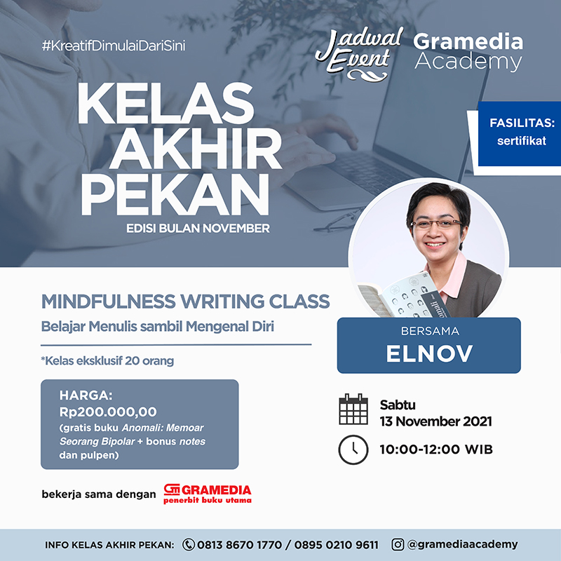 Kelas Akhir Pekan - MINDFULNESS WRITING CLASS