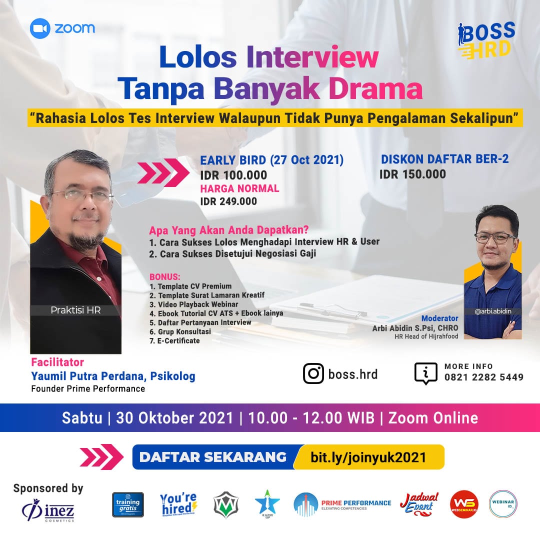 LOLOS INTERVIEW TANPA BANYAK DRAMA "Rahasia Lolos Tes Interview Walaupun Tidak Punya Pengalaman Sekalipun"