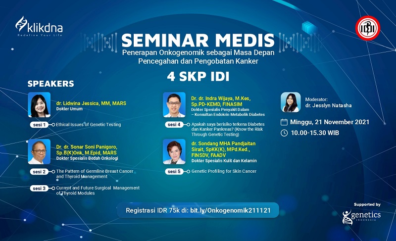 Penerapan Onkogenomik sebagai Masa Depan Pencegahan dan Pengobatan Kanker