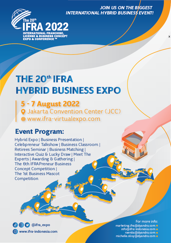 The 20th International Franchise, License, & Business Concept Expo & Conference (IFRA) 2022