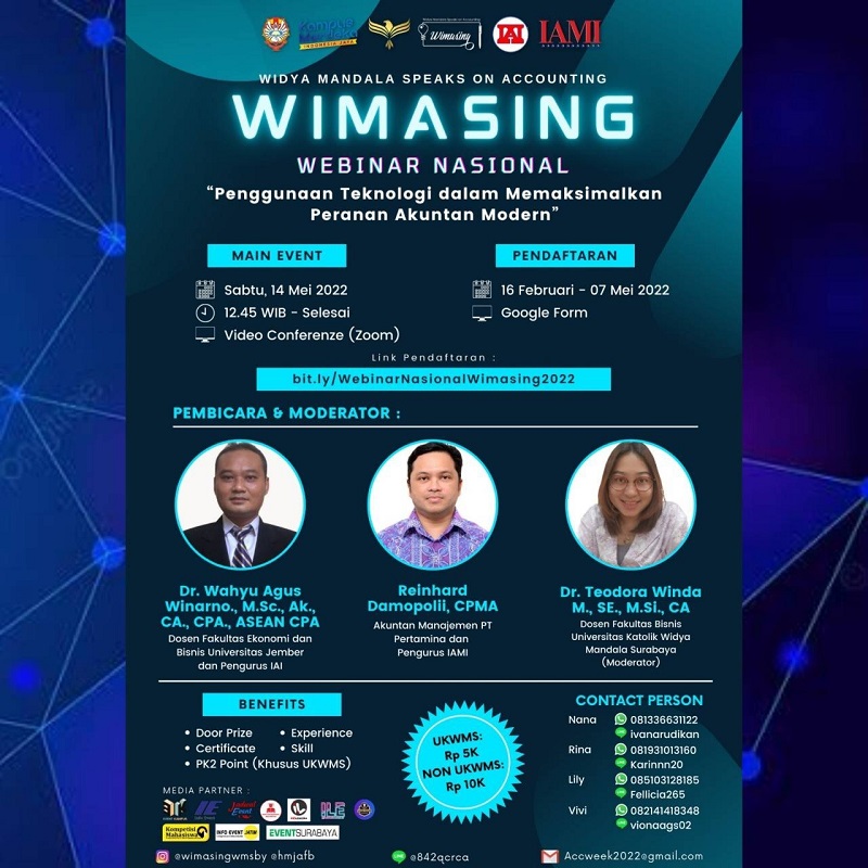 Widya Mandala Speaks on Accounting (WIMASING) 2022