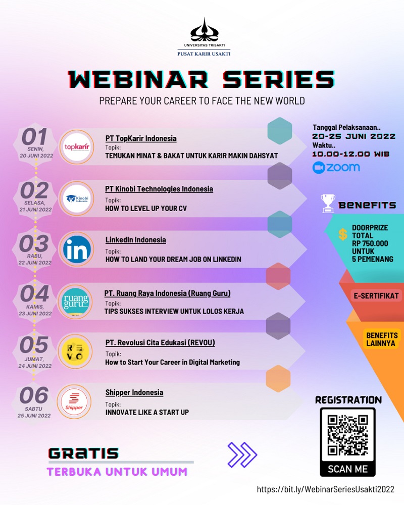 Webinar Series 2022 “Prepare Your Career to Face the New World"