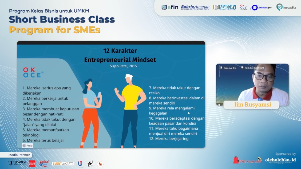 Pelaku UMKM Belajar bersama Para Ahli Praktisi di Kelas Bisnis HR Academy