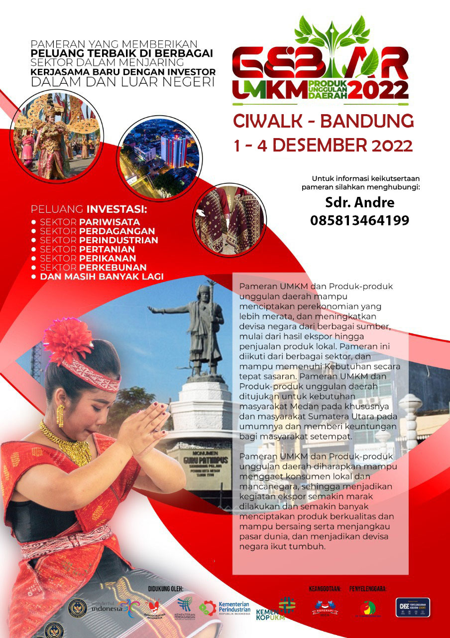 GEBYAR UMKM, WISATA DAN PRODUK UNGGULAN DAERAH 2022 (BANDUNG)