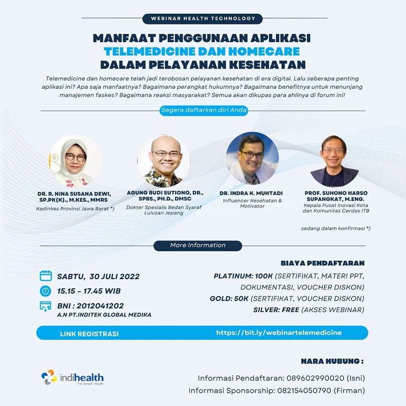 Webinar “Manfaat Penggunaan Aplikasi Telemedicine dan Homecare dalam Pelayanan Kesehatan”