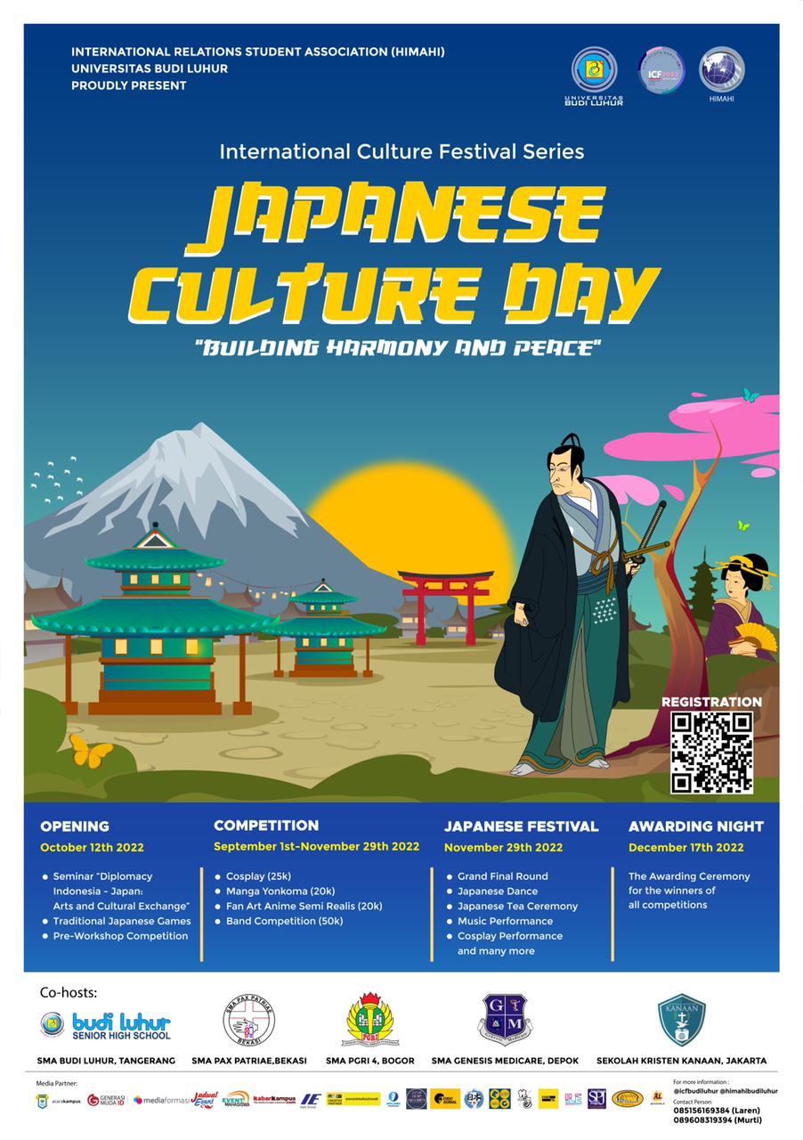 International Culture Festival Series, Japanese Culture Day, "Building Harmony and Peace"