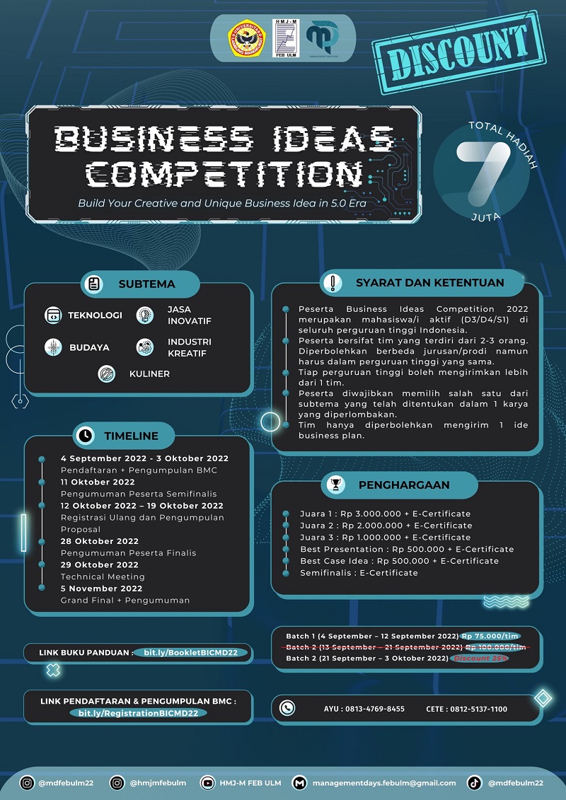 NATIONAL BUSINESS IDEAS COMPETITION 2022