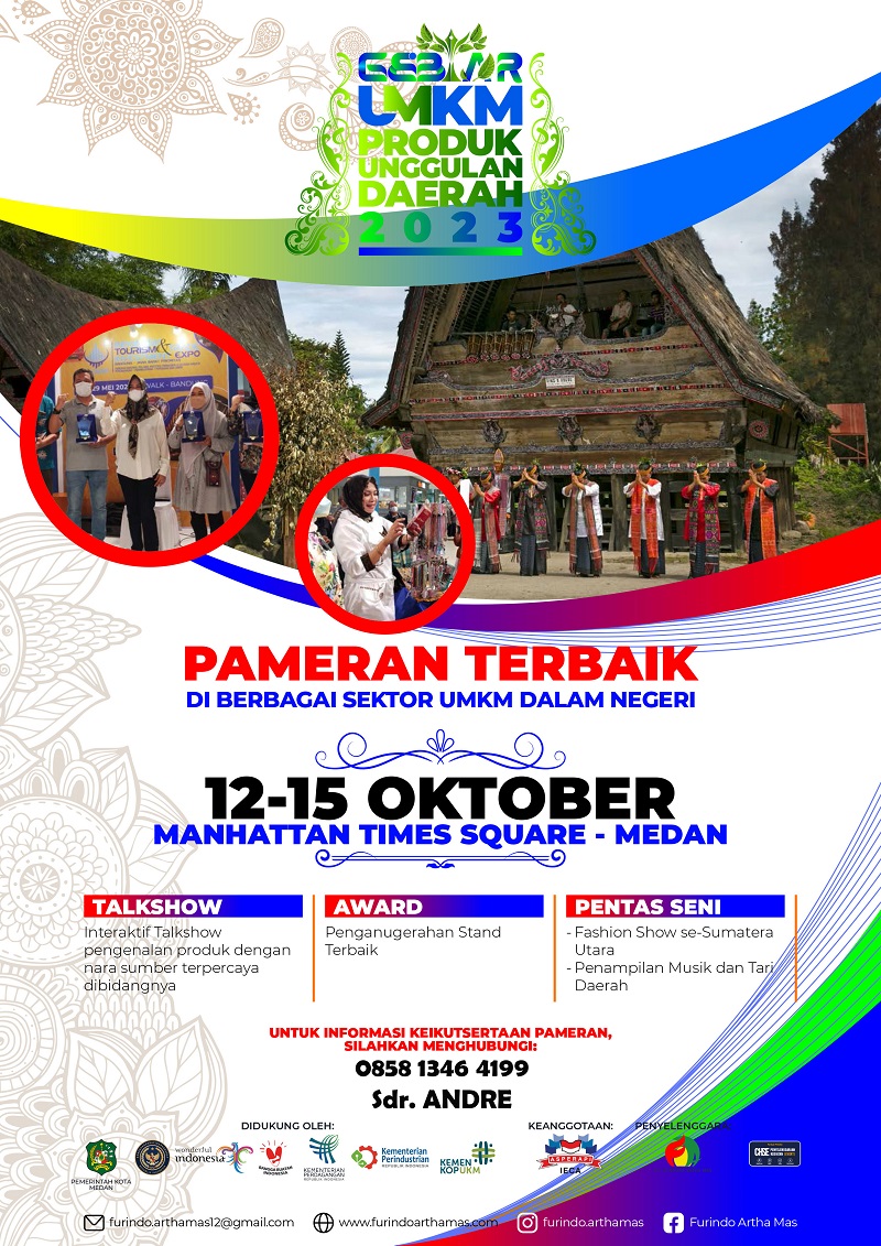 GEBYAR WISATA, UMKM DAN PRODUK UNGGULAN DAERAH (MEDAN)
