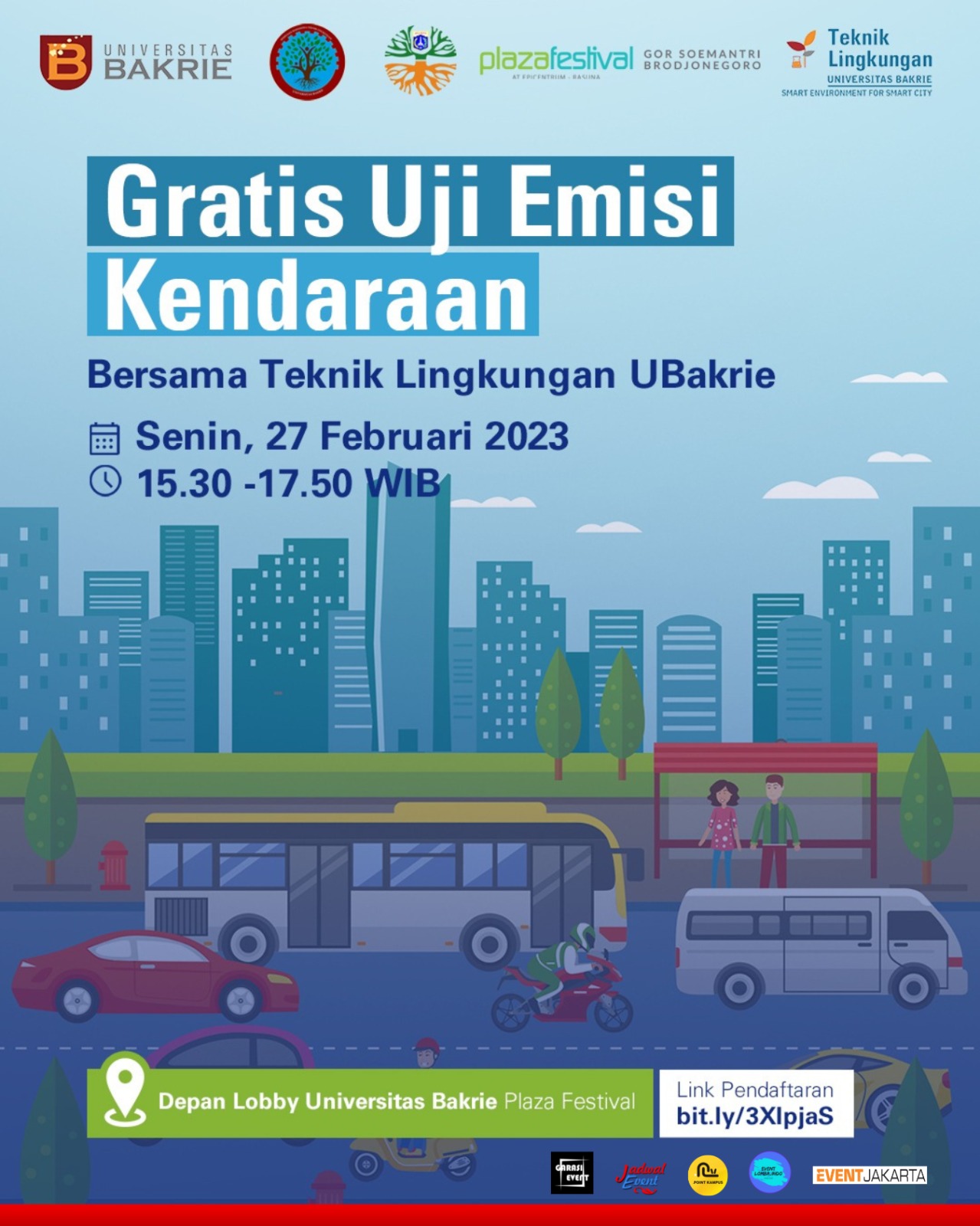 Uji Emisi Kendaraan Bersama HMTL UB dan Dinas Lingkungan Hidup DKI Jakarta