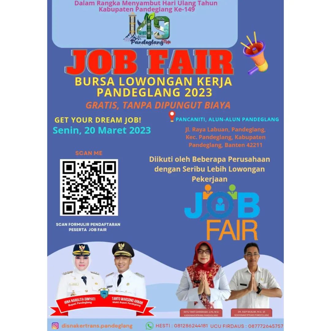 Job Fair - Bursa Lowongan Kerja Pandeglang 2023