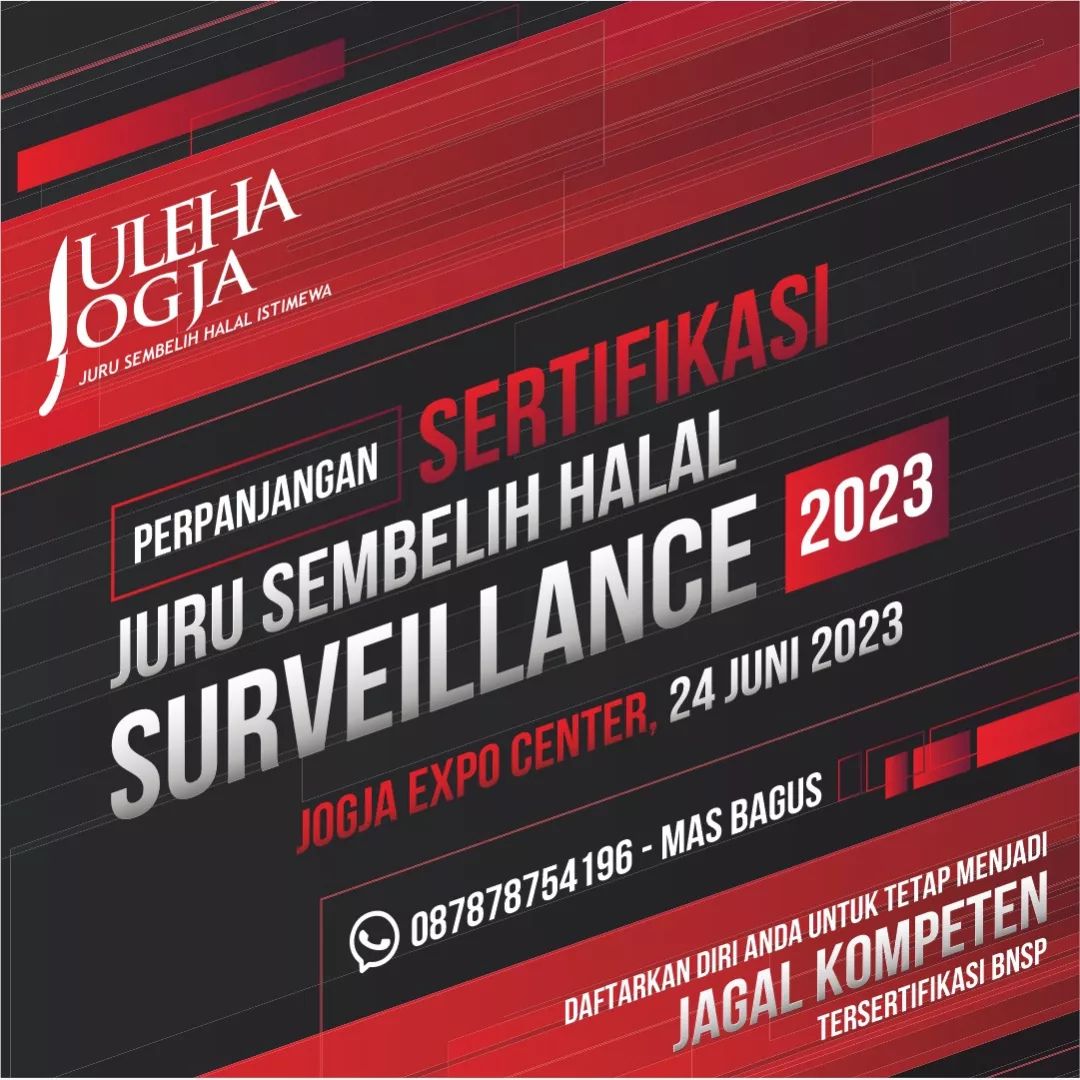 PERPANJANGAN SERTIFIKASI JURU SEMBELIH HALAL (SURVEILLANCE) 2023