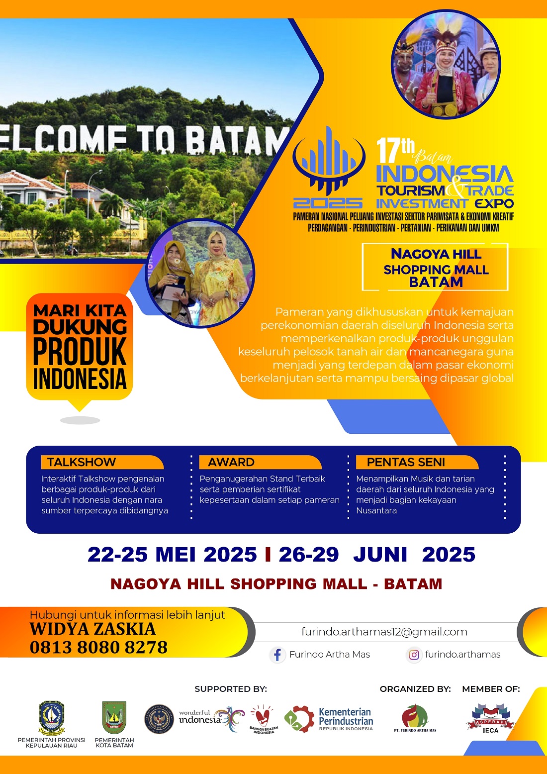 Indonesia Tourism & Trade Investment Expo 2025 "Prioritas Batam"