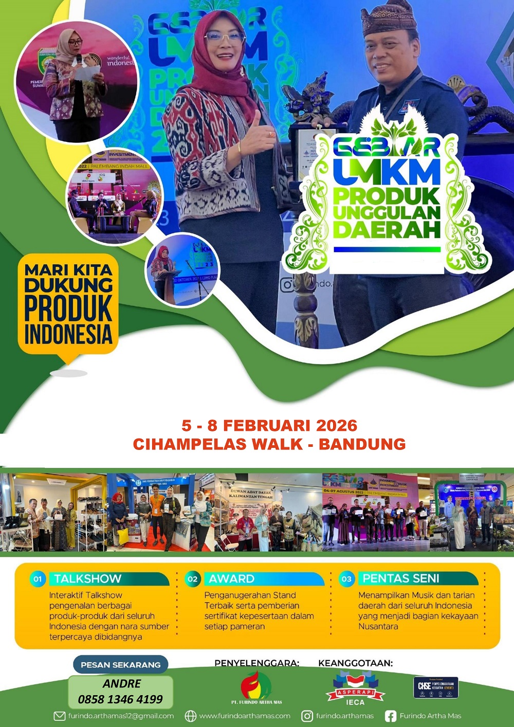 GEBYAR UMKM, PRODUK UNGGULAN DAERAH, PARIWISATA, INVESTASI, PERINDUSTRIAN DAN PERDAGANGAN (BANDUNG)